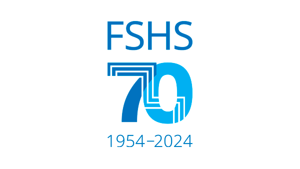 FSHS 70th anniversary logo with the text "FSHS, 70, 1954–2024".